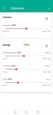 Dietary Calorie Counter android App screenshot 1